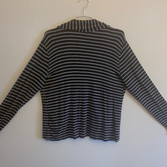 Black and Grey long sleeve cardigan, L - Picture 4 of 8